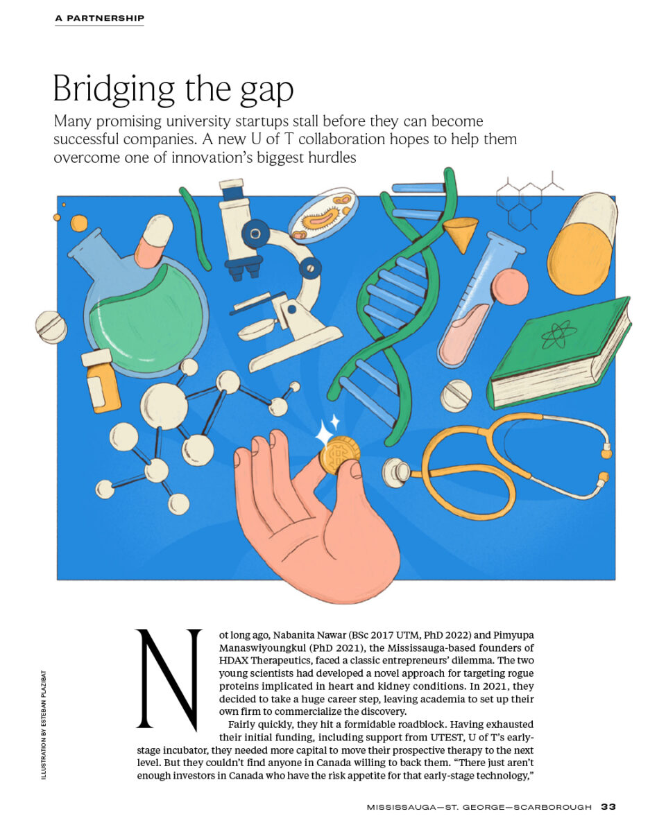 Illustrates University of Toronto Magazine’s Autumn 2026 Issue - Esteban Plazibat - Anna Goodson Illustration Agency