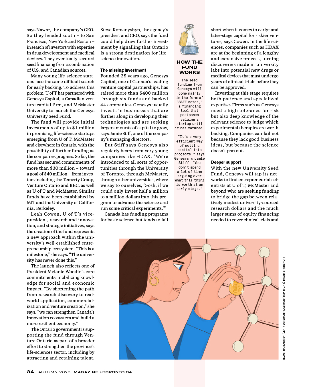 Esteban Plazibat Illustrates University of Toronto Magazine’s Autumn 2026 Issue