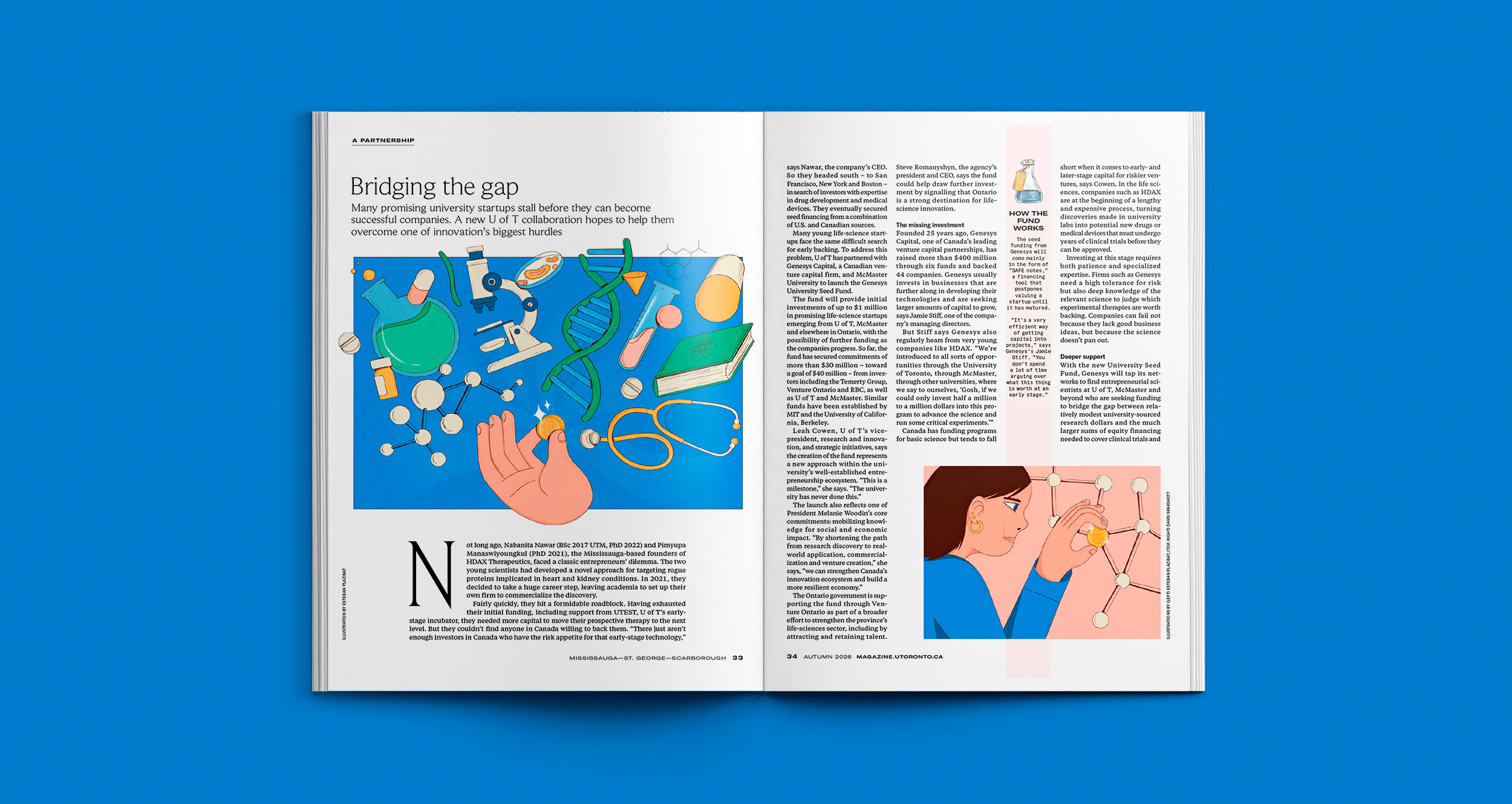 Esteban Plazibat Illustrates University of Toronto Magazine’s Autumn 2026 Issue