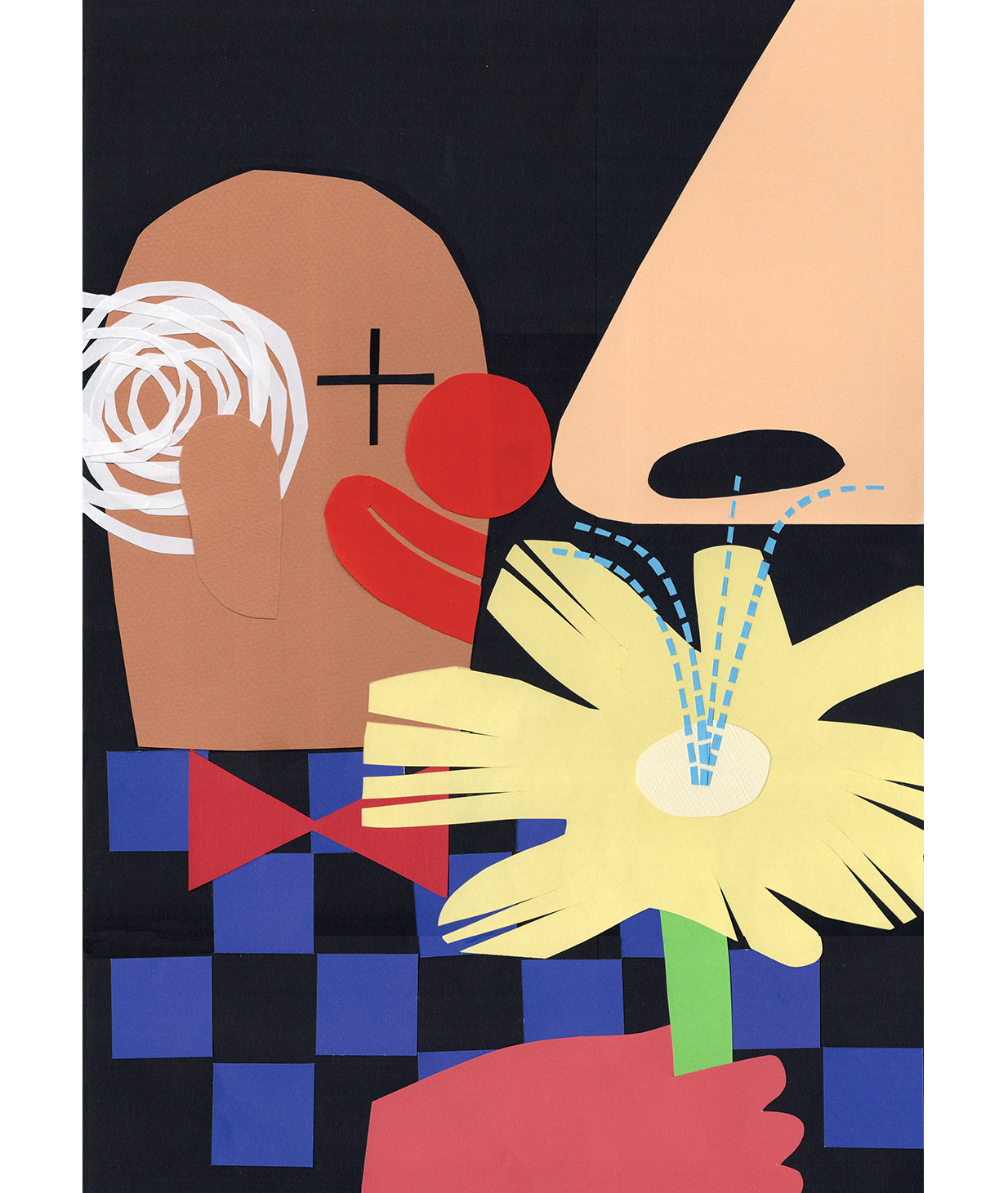 Stephanie Wunderlich / Spring Magazine / Original Paper cut artworks for SPRING no 23 PLAYING release