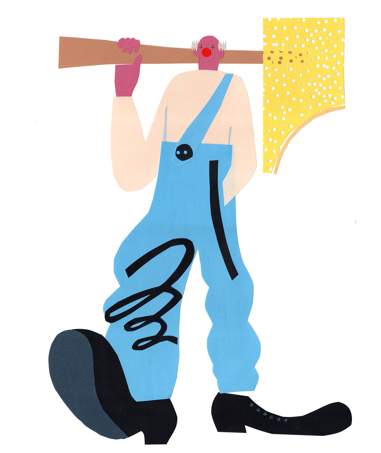Stephanie Wunderlich / Spring Magazine / Original Paper cut artworks for SPRING no 23 PLAYING release