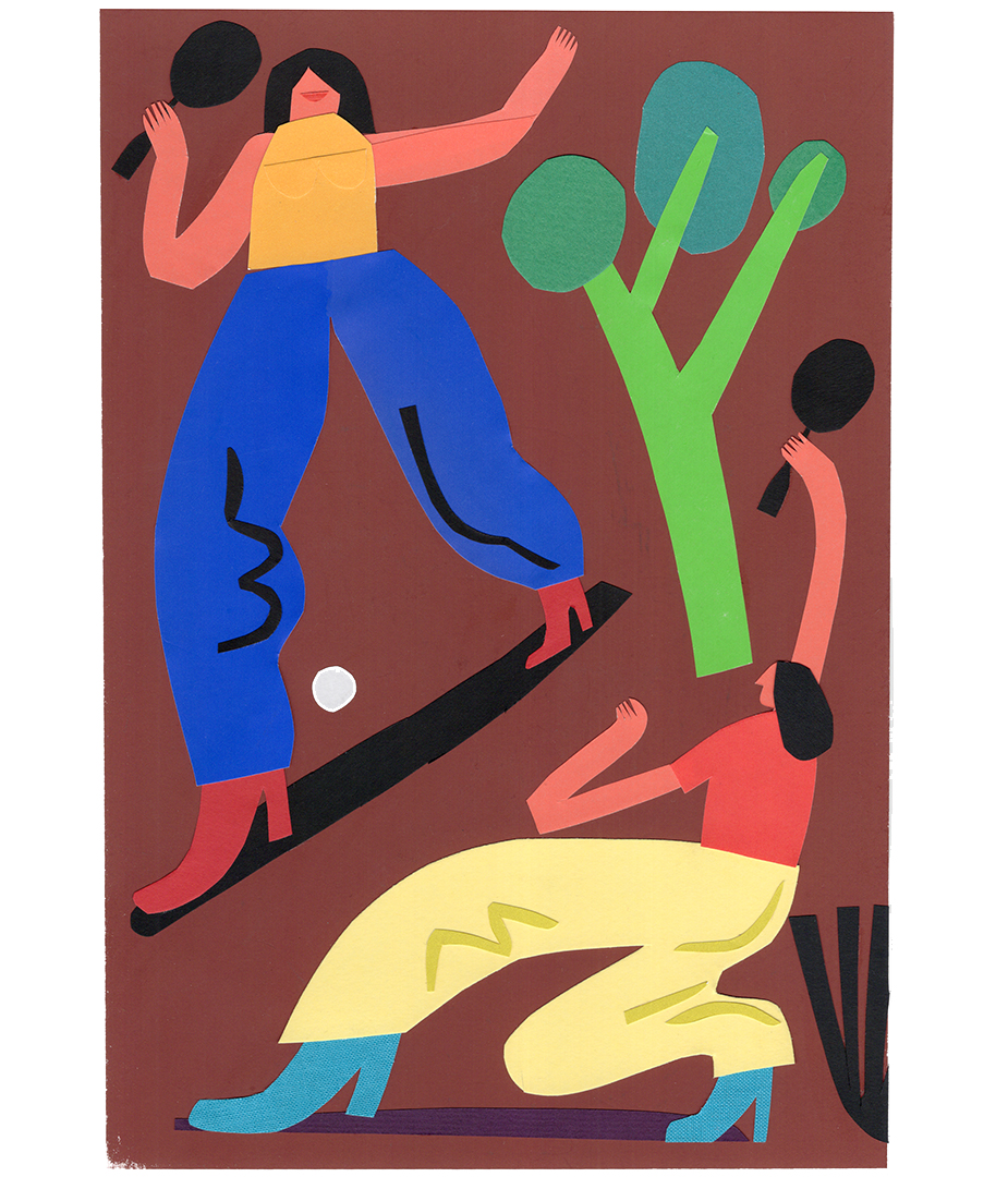 Stephanie Wunderlich / Spring Magazine / Original Paper cut artworks for SPRING no 23 PLAYING release