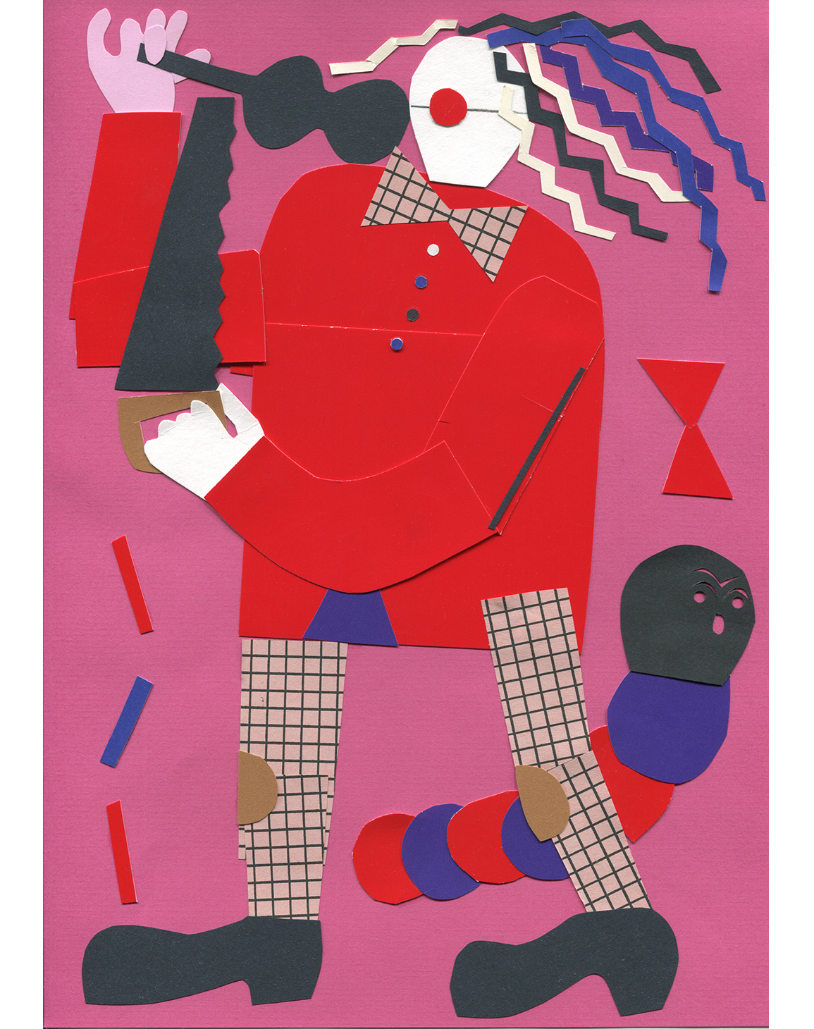Stephanie Wunderlich / Spring Magazine / Original Paper cut artworks for SPRING no 23 PLAYING release