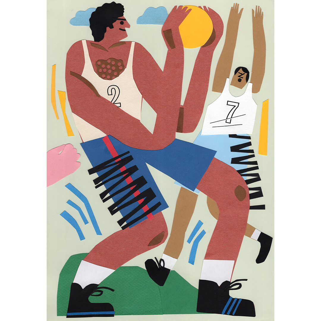 Stephanie Wunderlich / Spring Magazine / Original Paper cut artworks for SPRING no 23 PLAYING release