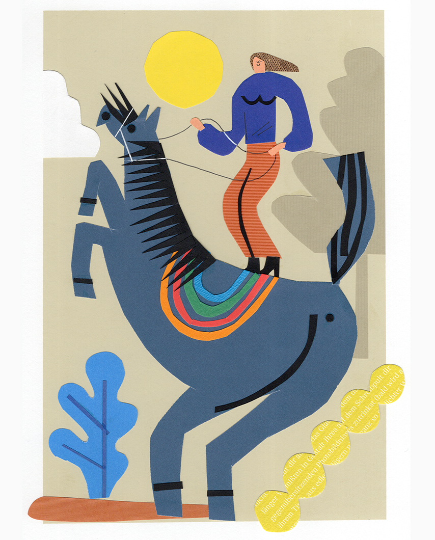 Stephanie Wunderlich / Spring Magazine / Original Paper cut artworks for SPRING no 23 PLAYING release