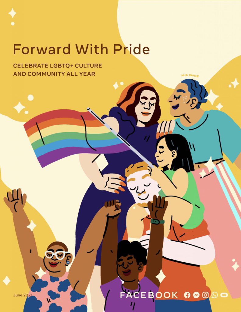 Facebook: Forward with Pride - Mia Saine - Anna Goodson Illustration Agency