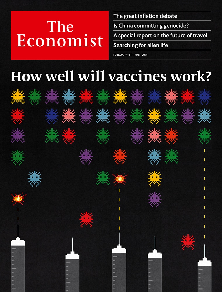 How well will vaccines work? (The Economist) - Andrea Ucini - Anna Goodson Illustration Agency