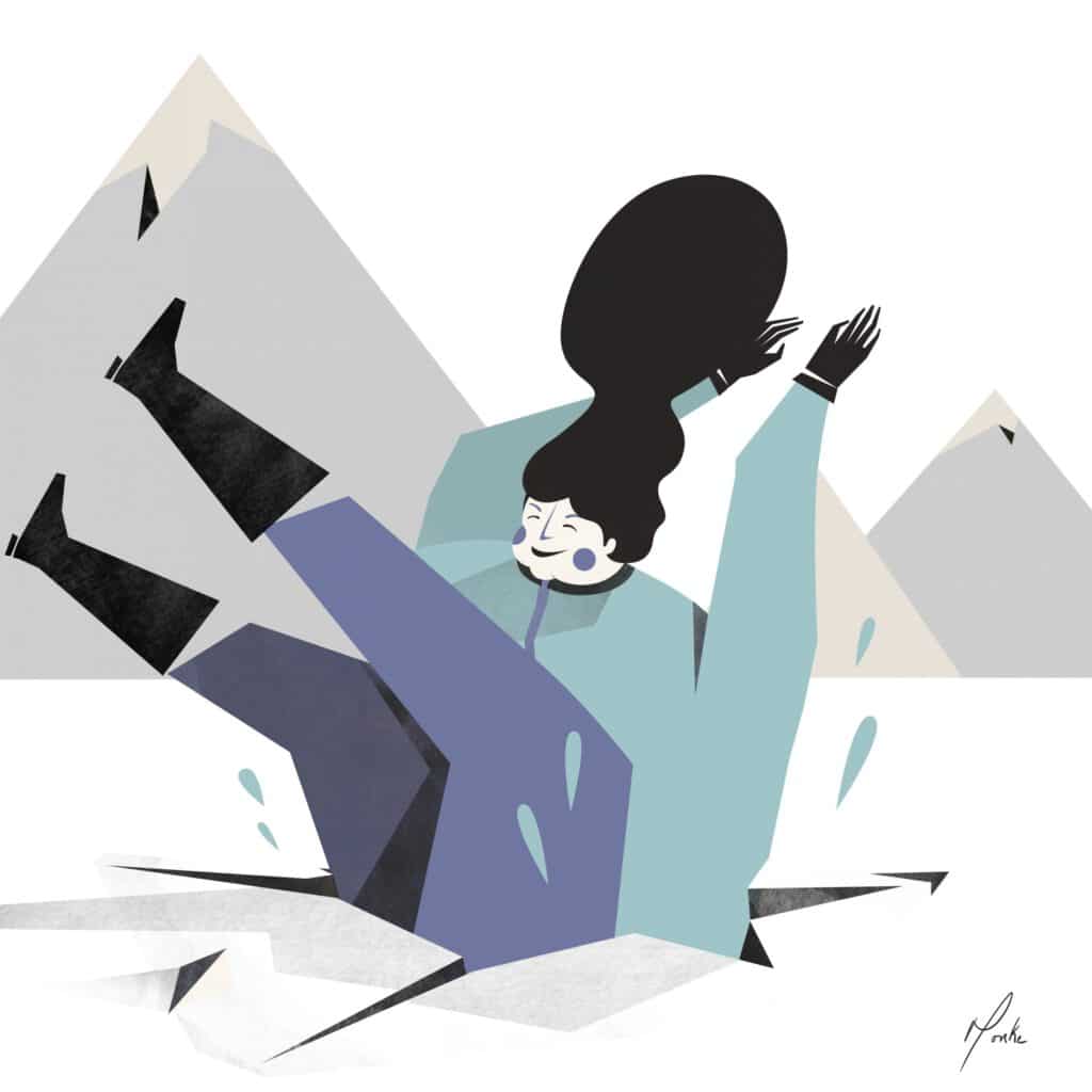 Breaking the Ice-American Way Magazine - Miguel Monkc - Anna Goodson Illustration Agency