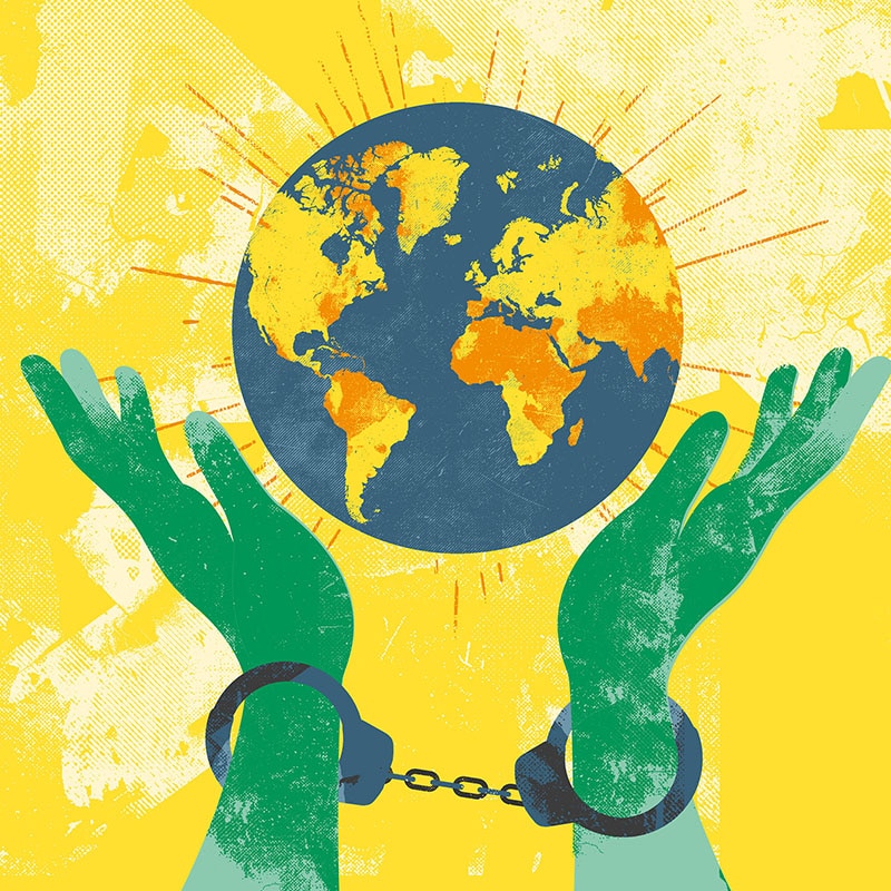 Global Witness &#8211; Defenders - Gary Neill - Anna Goodson Illustration Agency