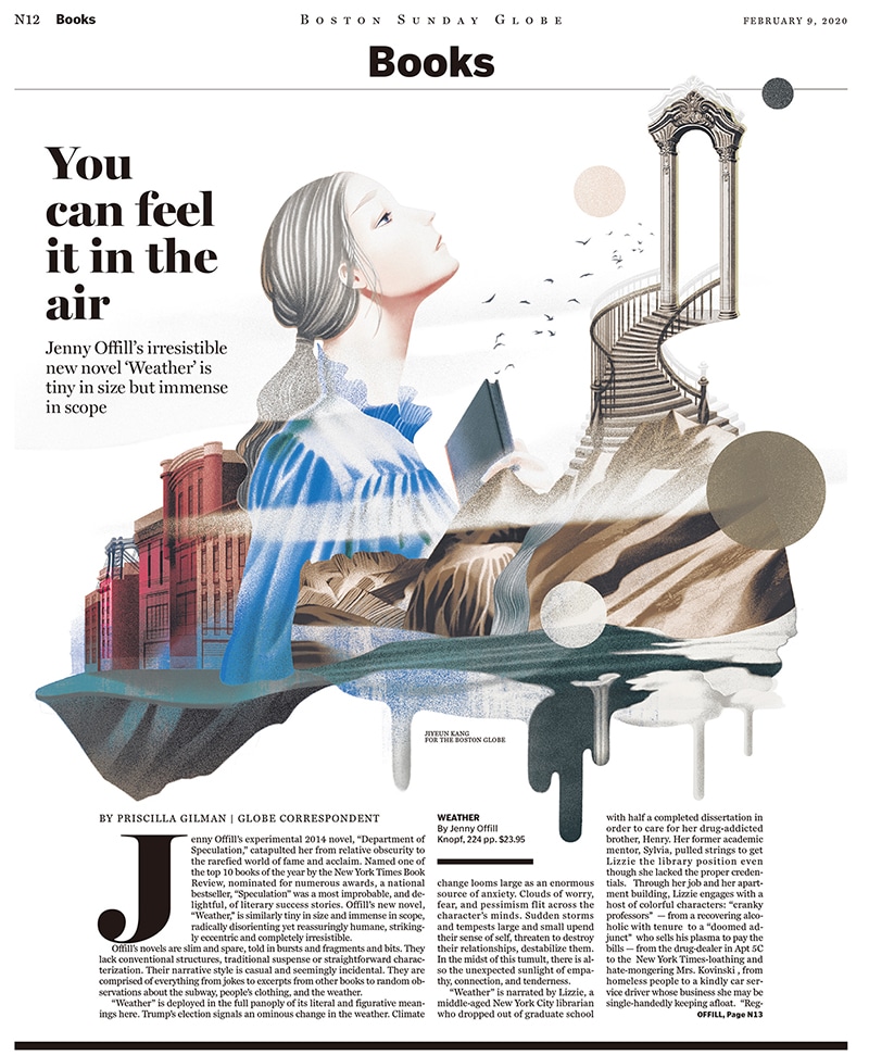 The Weather/Boston Sunday Globe - Jiyeun Kang - Anna Goodson Illustration Agency