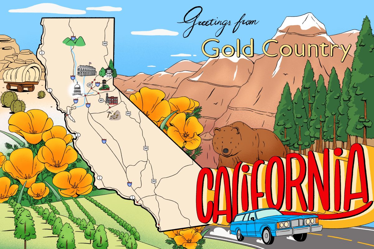 Eater / Gold Country California - Nien-Ken Alec Lu - Anna Goodson Illustration Agency