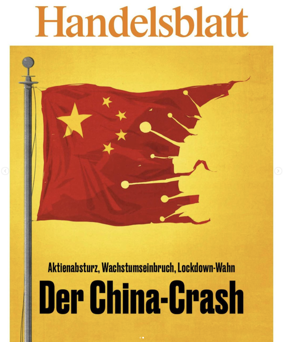 The China Crash / Handelsblatt Cover Illustration - Andrea Ucini - Anna Goodson Illustration Agency