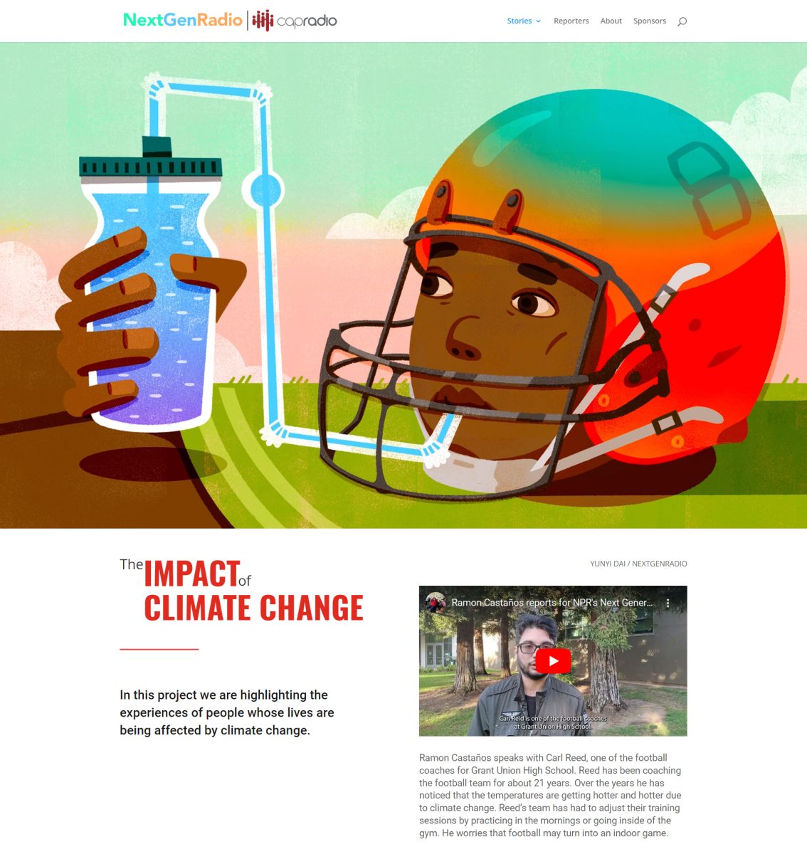 NPR Next Generation Radio for Capital Public Radio / The Impact of Climate Change - Yunyi Dai - Anna Goodson Illustration Agency